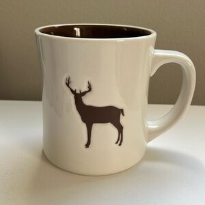 Starbucks White and Brown Deer Mug